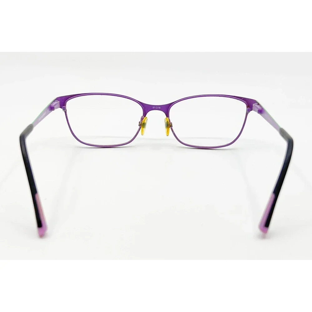 B.U.M. Equipment Eyeglasses Women Black Purple Amazing Oval Frames 51-16-135
